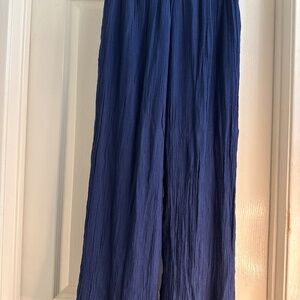 Wide leg lined pants